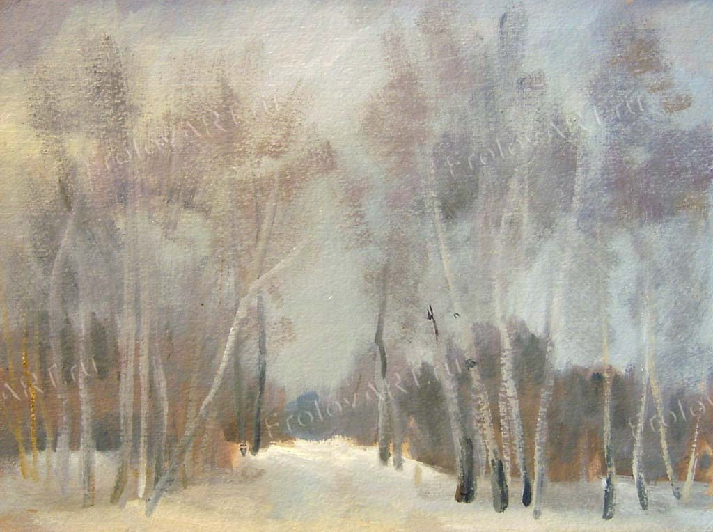 Valery Frolov. Winter sketch