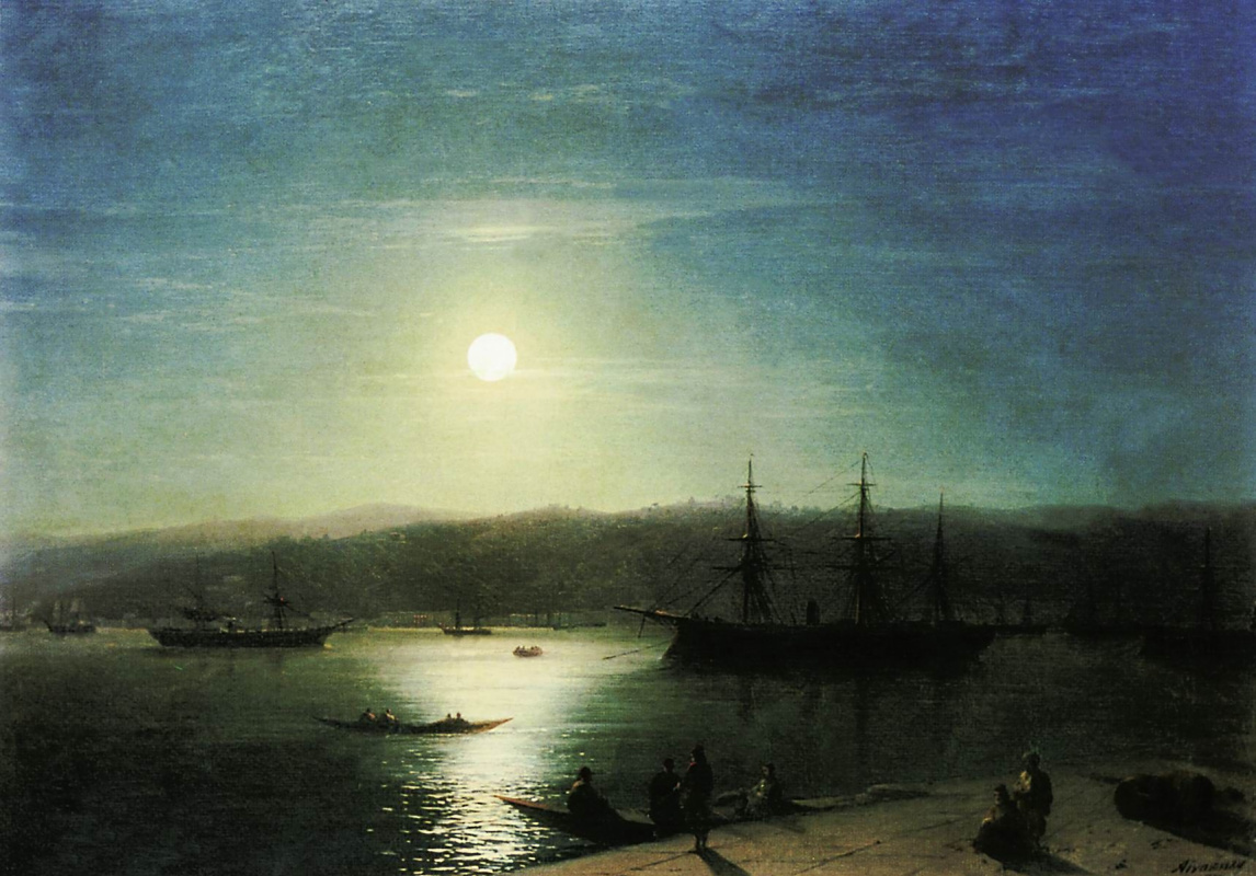 Ivan Aivazovsky. The Bosphorus in a moonlit night