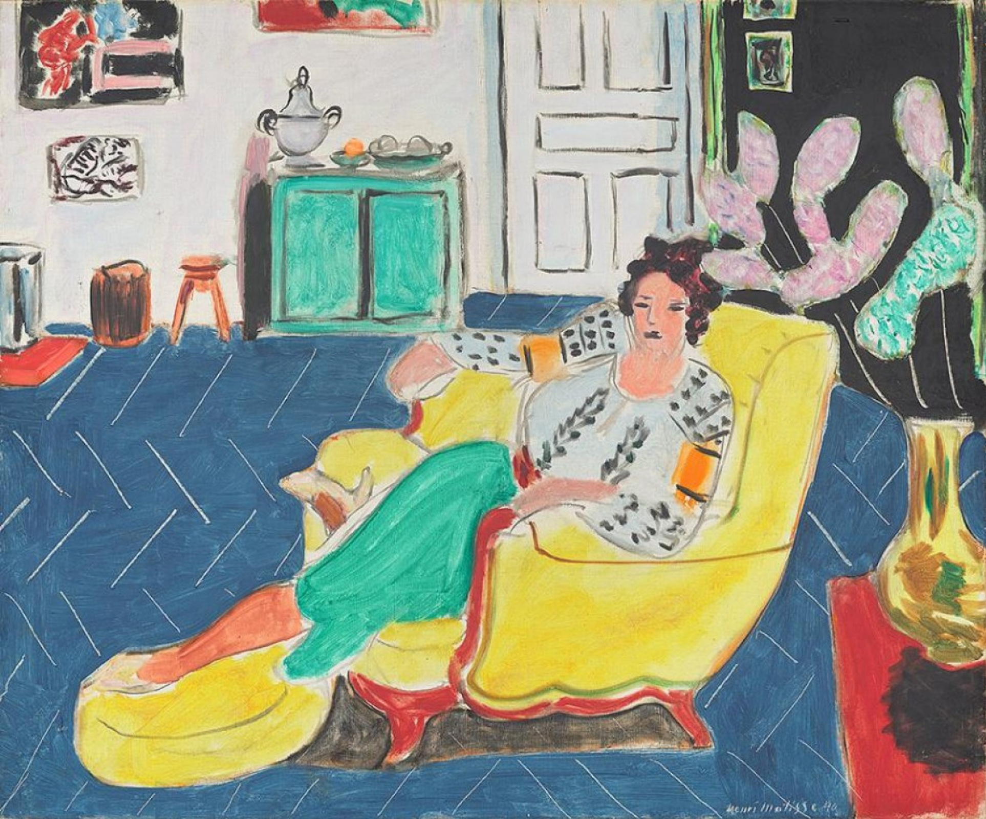 begaan Ontvanger Gelijk Woman sitting in a yellow armchair, 1940, 65×54 cm by Henri Matisse:  History, Analysis & Facts | Arthive