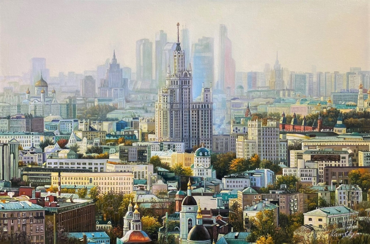 Savely Kamsky. Moscow as in the palm of your hand. A bird's eye view of the city