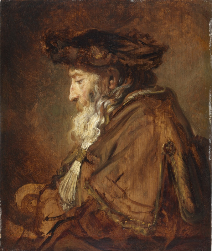 Rembrandt Harmenszoon van Rijn. Portrait of a Rabbi