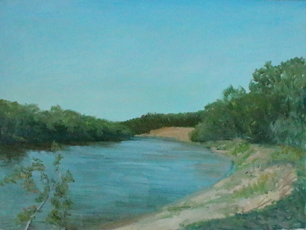 Сергей Григорьевич Коваль. "July the don river" the town of Pavlovsk, Voronezh region. H. M.