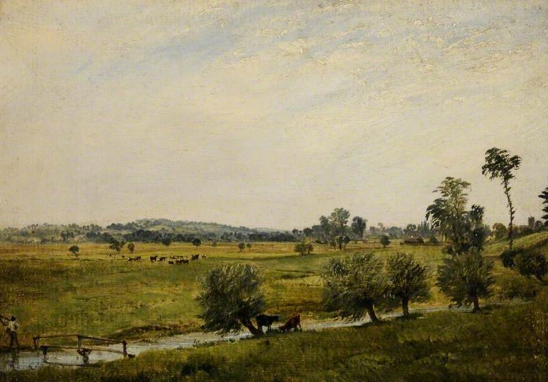 John Constable. Meadows, Salisbury