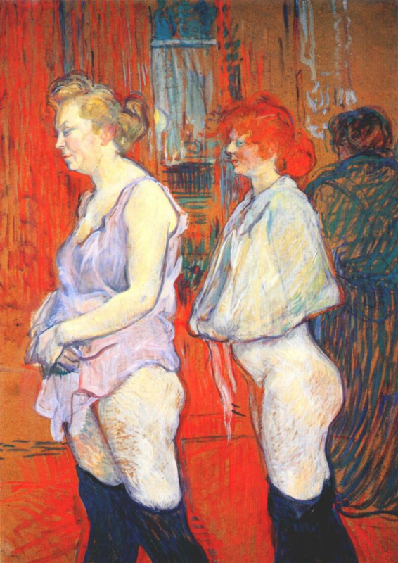 Henri de Toulouse-Lautrec. Rue des Moulins, the medical inspection