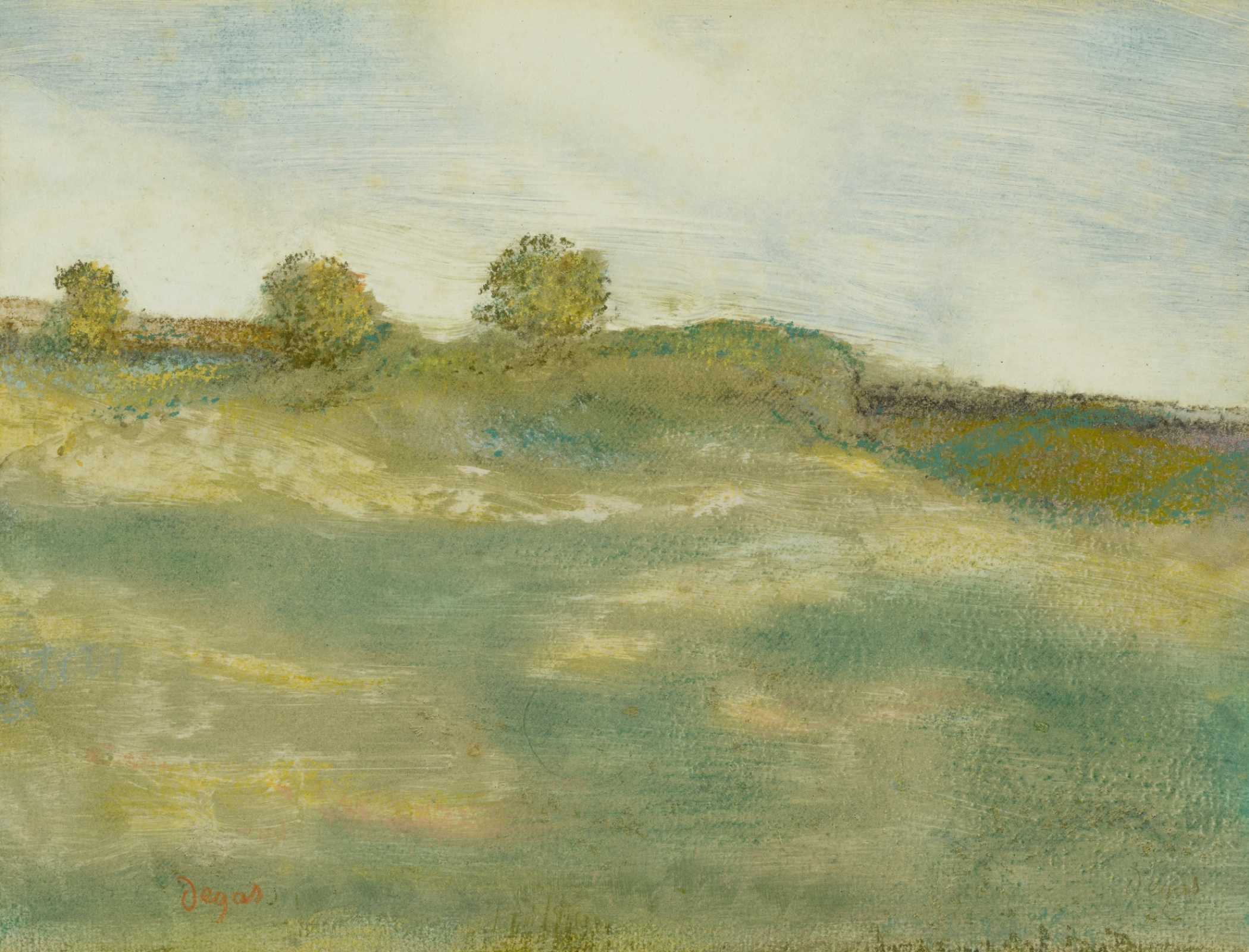 Buy digital version: Landscape by Edgar Degas | Arthive