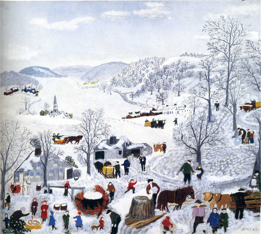 Grandma moses картины