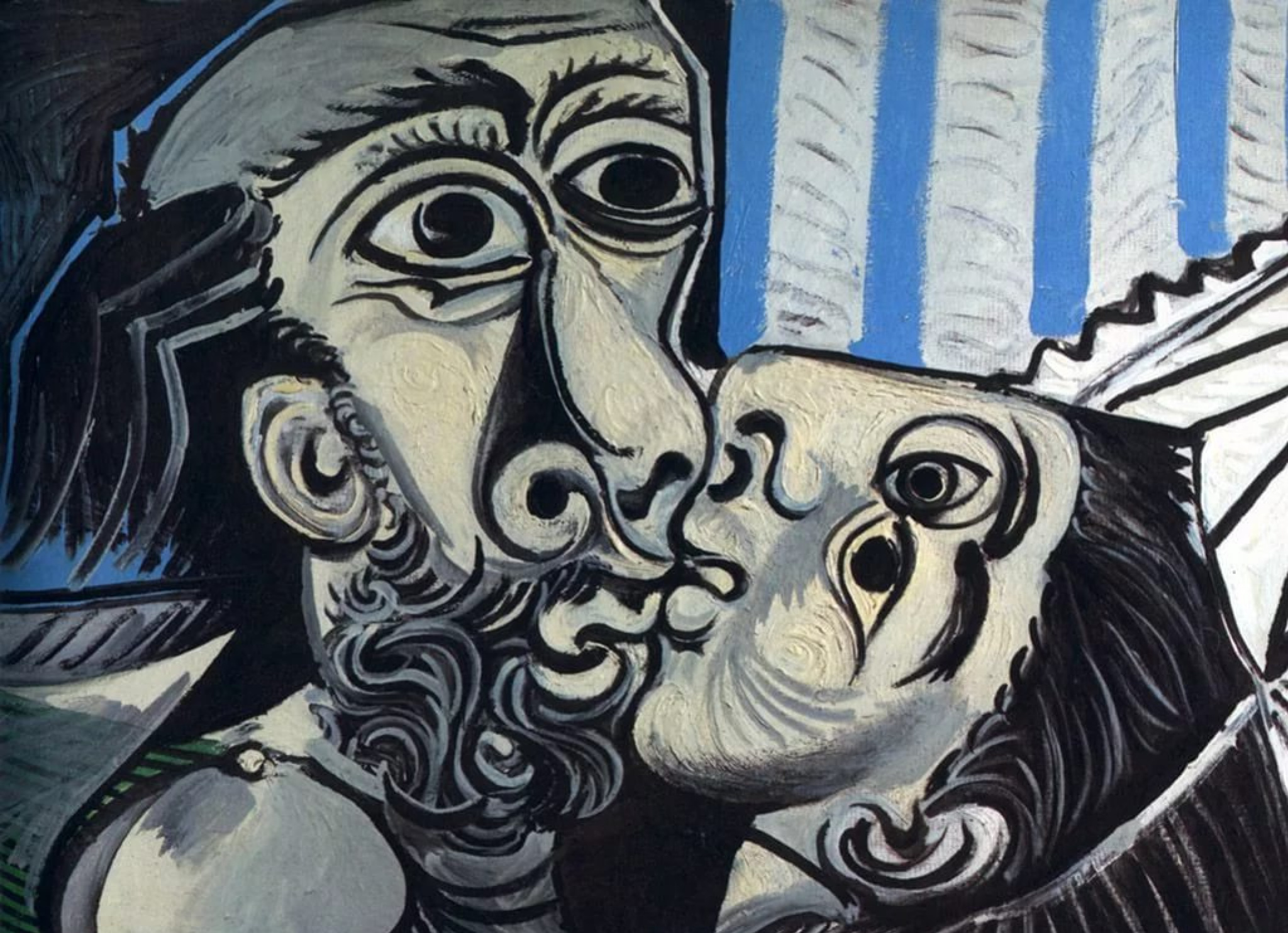 Пабло Пикассо - Поцелуй, 1969, 130×97 см: Описание произведения | Артхив