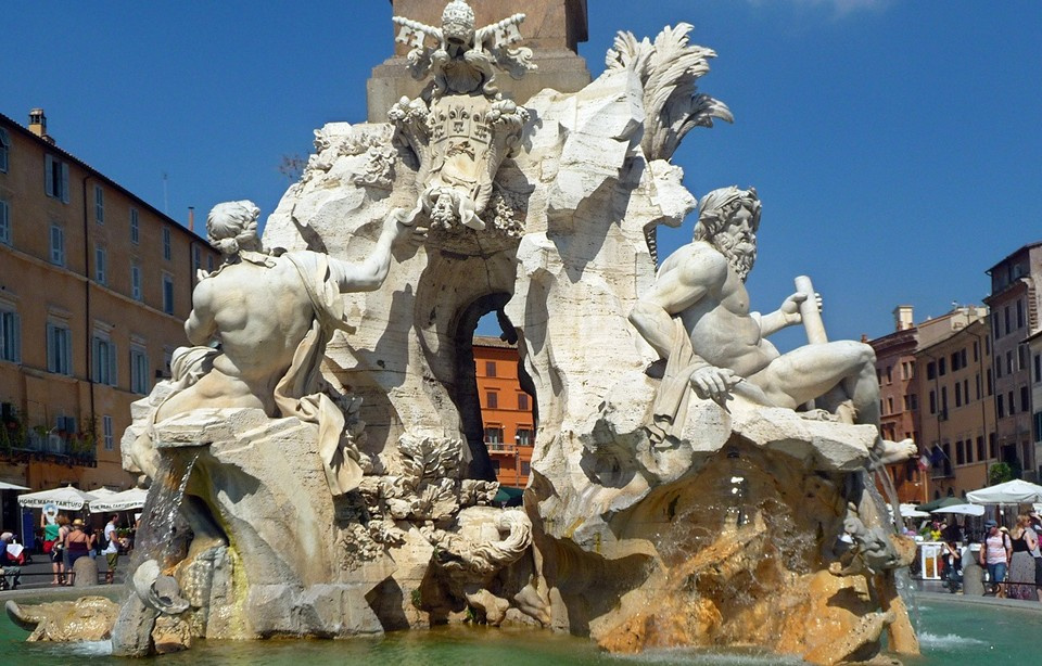 Gian Lorenzo Bernini. Fountain of the Four rivers