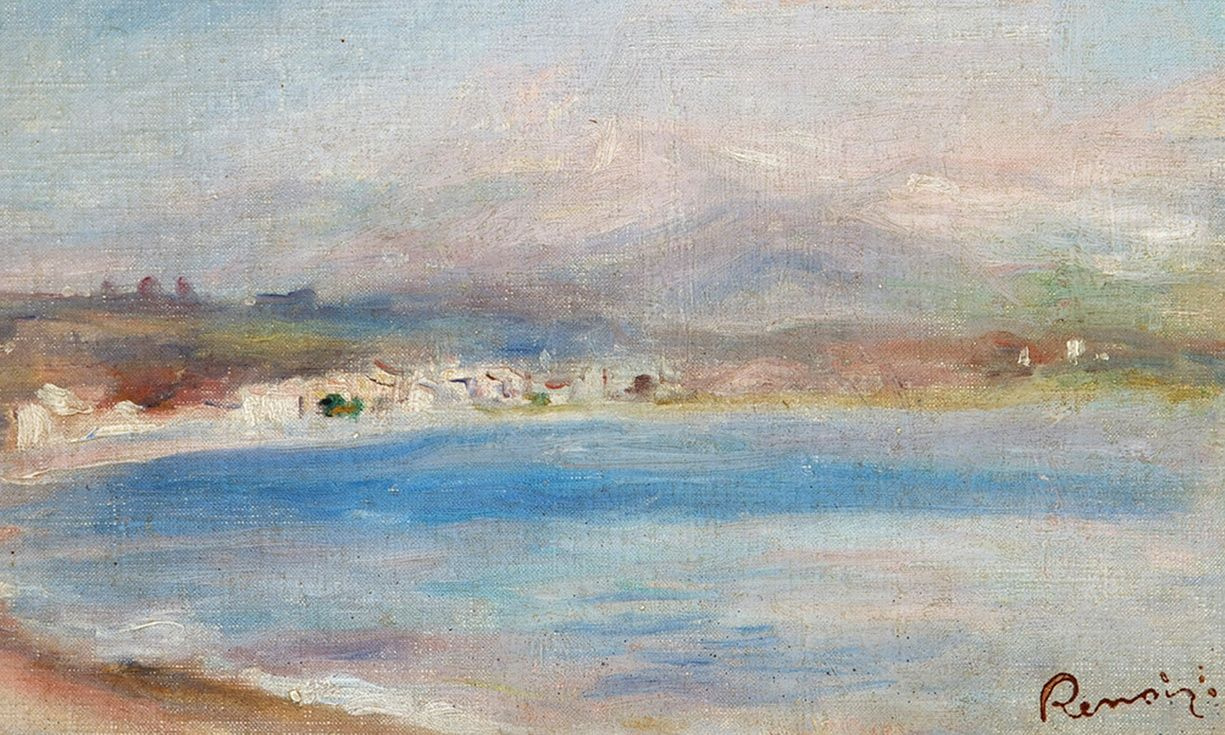 Pierre-Auguste Renoir. The coast in Cagnes-sur-Mer
