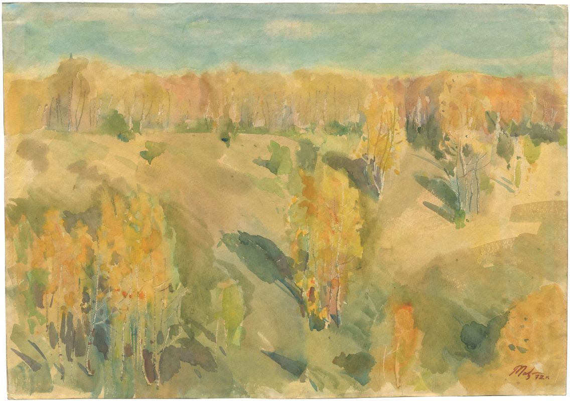 Alexandrovich Rudolf Pavlov. Autumn landscape №2. 1972