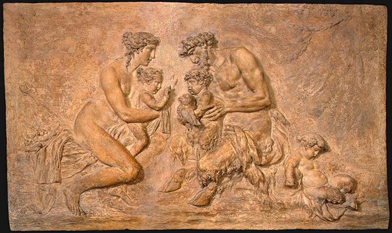 Claude Michel Claudione. The family of fauns
