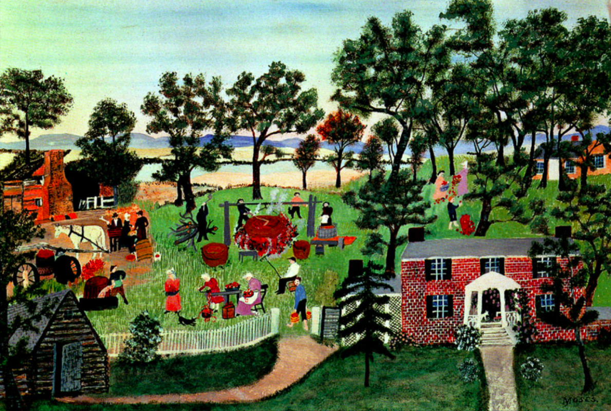 Grandma moses картины