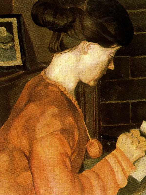 Stanley Spencer. Profile of a woman