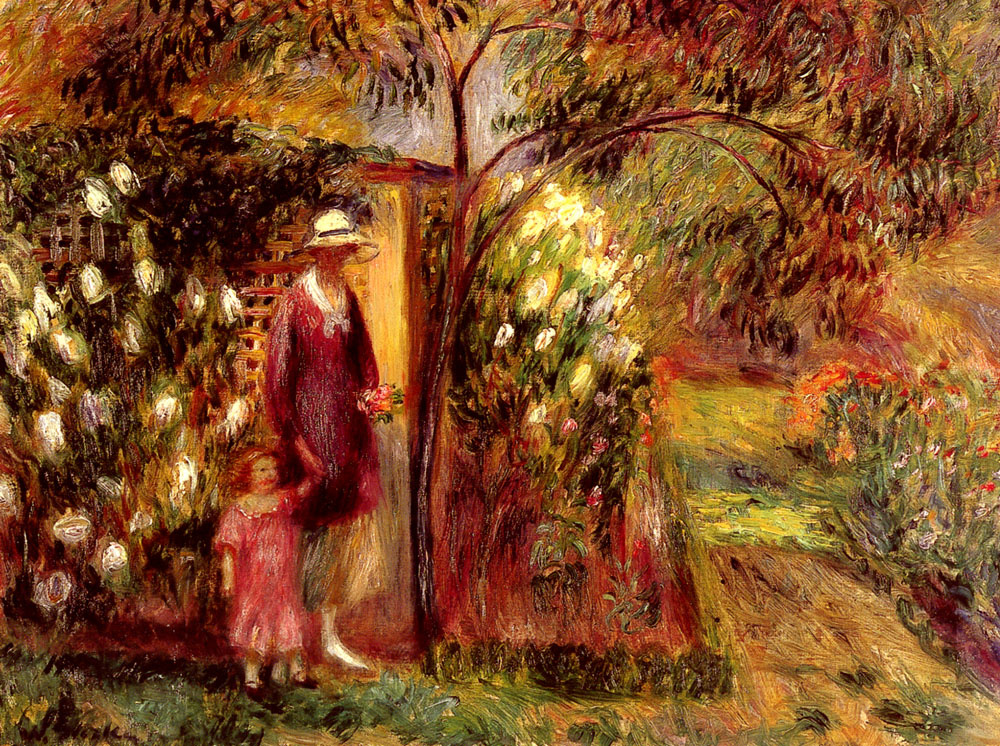 William James Glacens. Two in the garden