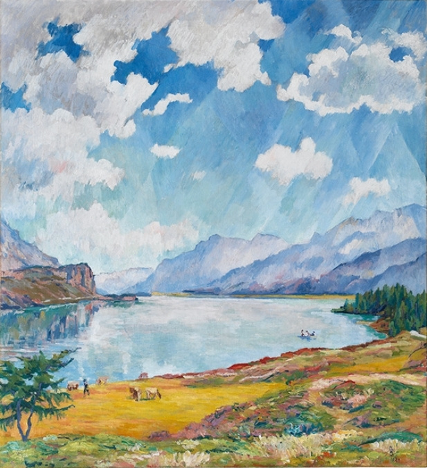 Giovanni Giacometti. On lake Sils