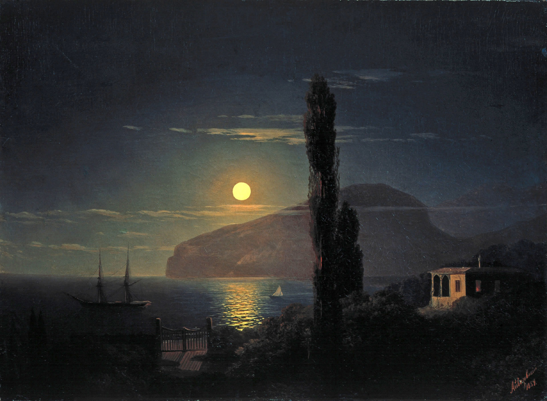 Ivan Aivazovsky. A lunar night in the Crimea