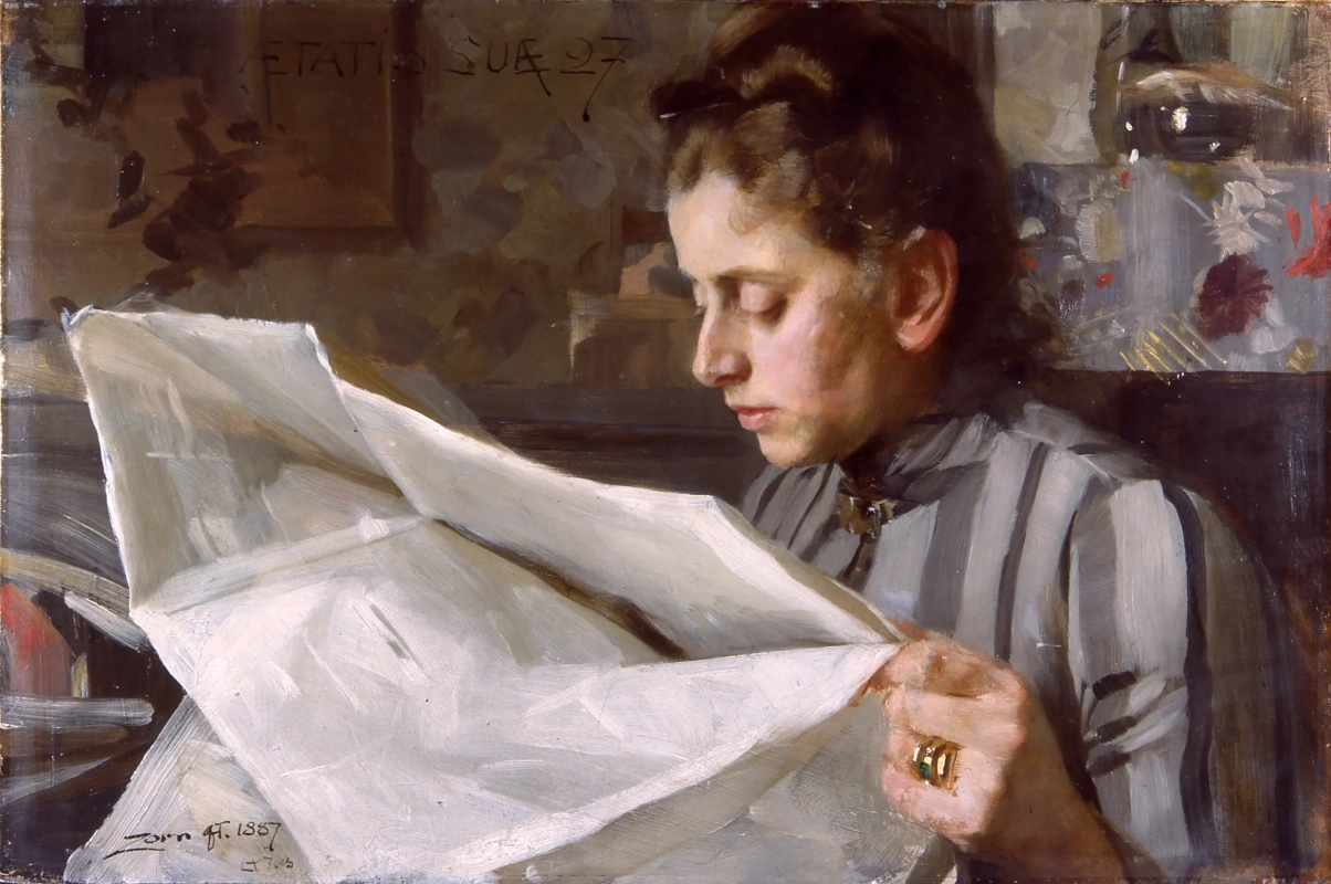 Anders Zorn. Reading Emma