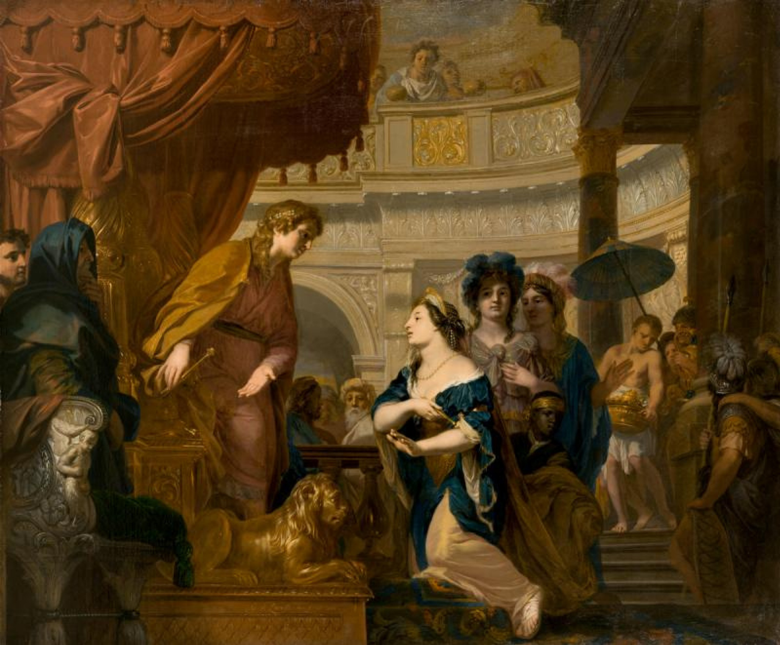 de Lehress Die Königin von Saba vor König Salomon, 1683, 181×152 cm: | Artchiv
