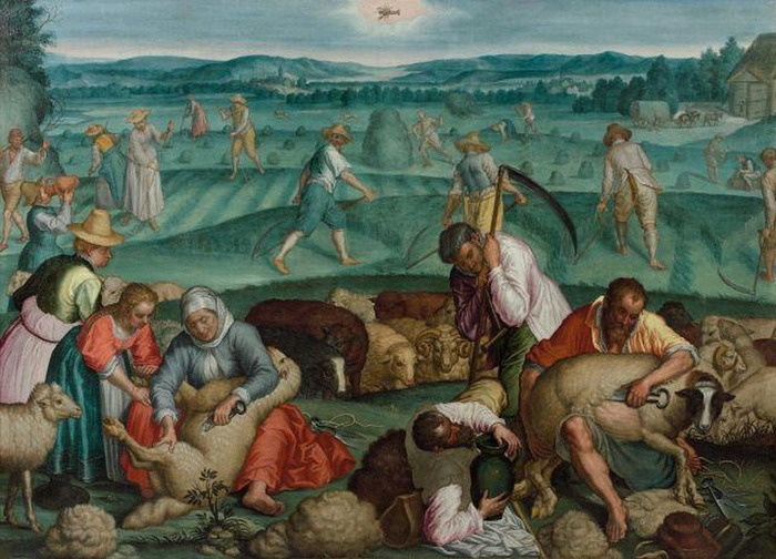 Frans Floris. Allegory of summer - the month of June