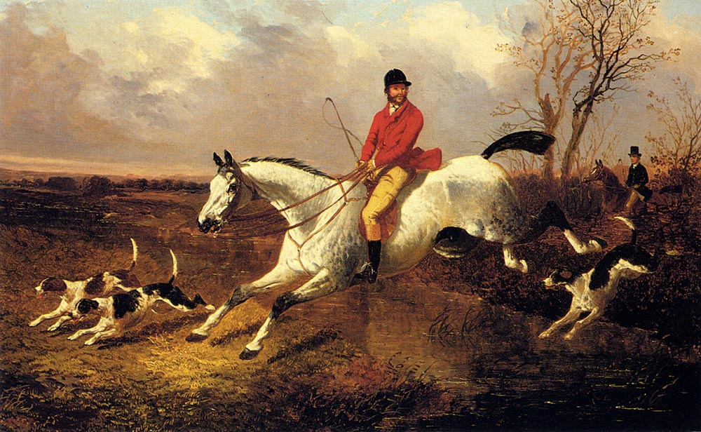 John Frederick Herring. White stallion