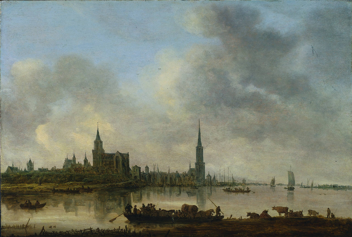 Jan van Goyen. View of the Emmerich