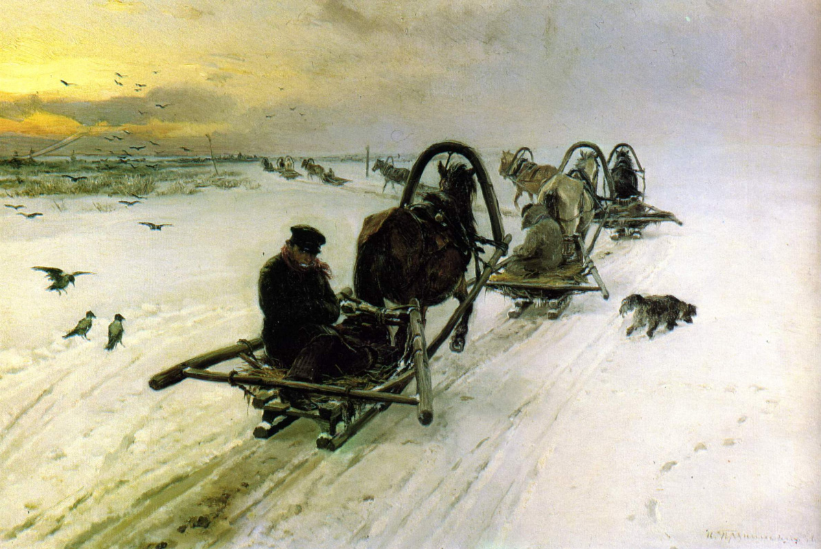 Прянишников Илларион Михайлович порожняки, 1872, Третьяковская галерея