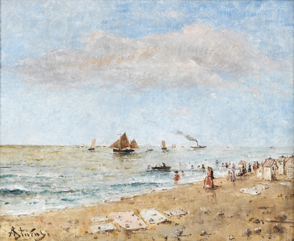 Alfred Emil-Leopold Stevens. Sea coast.