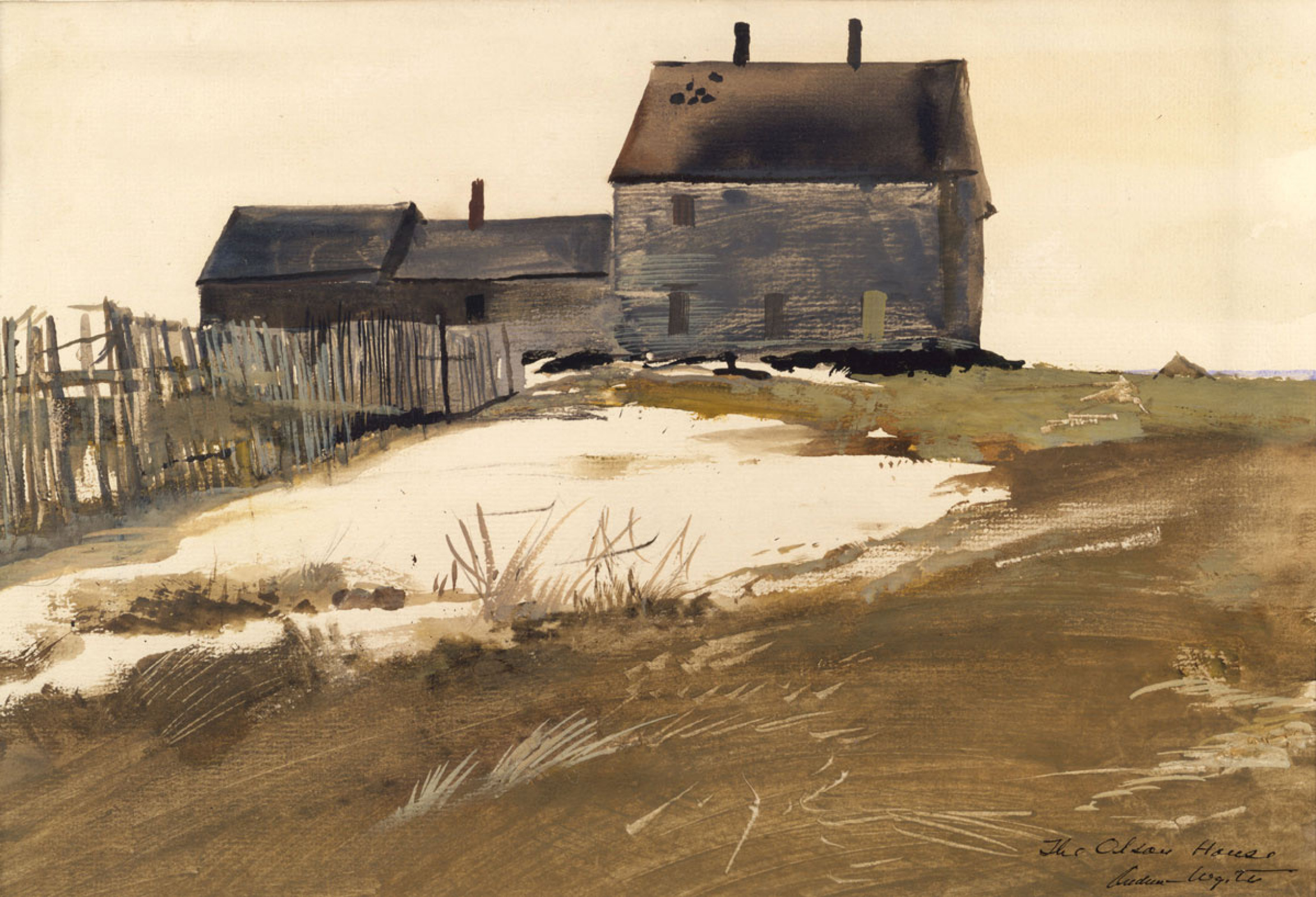 Andrew Wyeth、COVE BELOW OLSON HOUSE