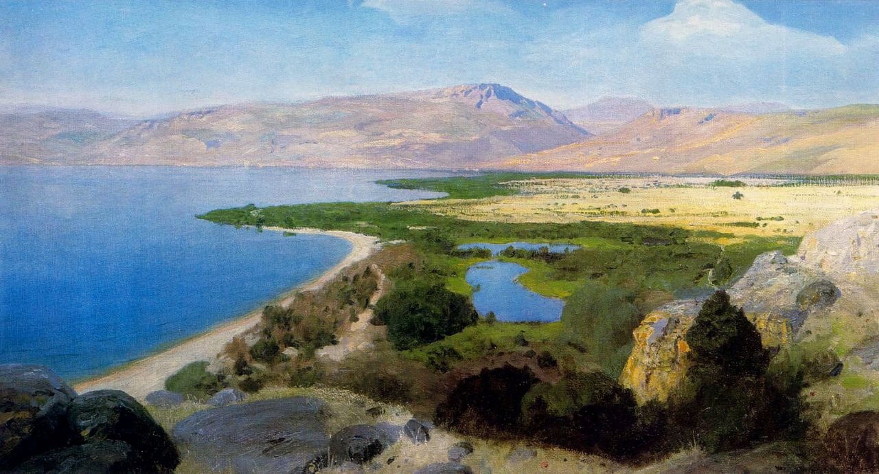Vasily Polenov. The sea of Galilee