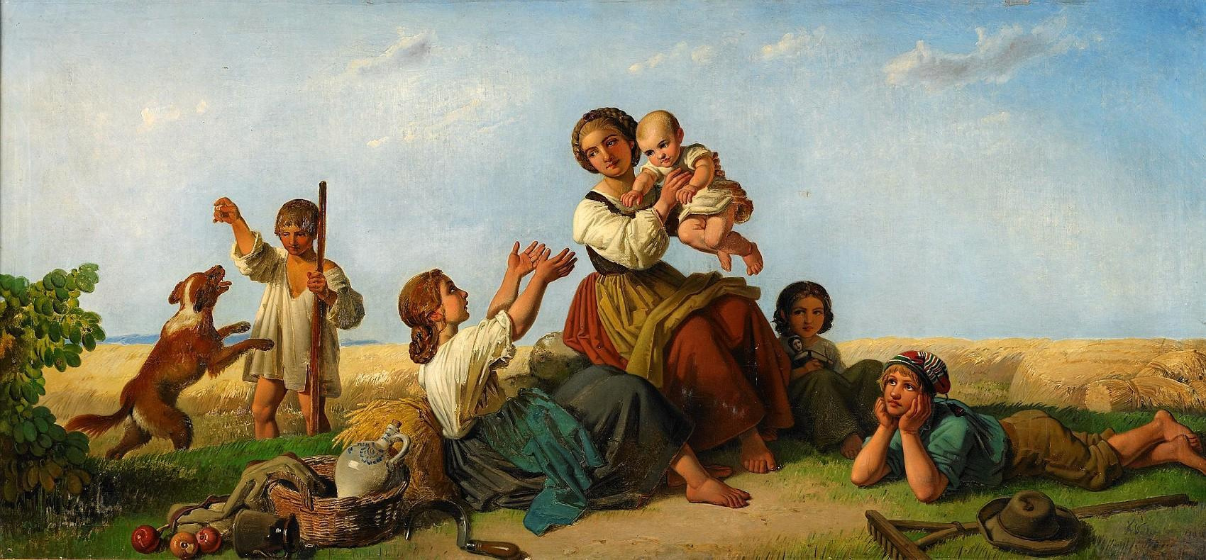 Theodor Leopold Weller. Joy of harvest