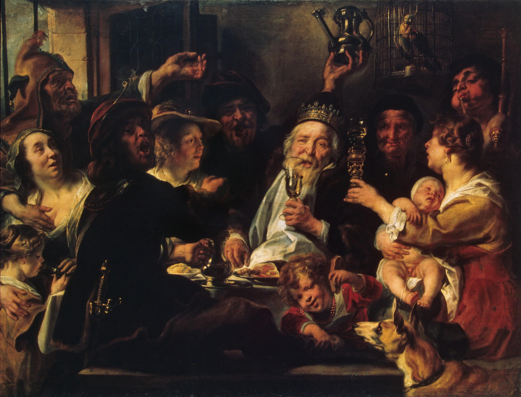 Jacob Jordaens. Bohnenkönig