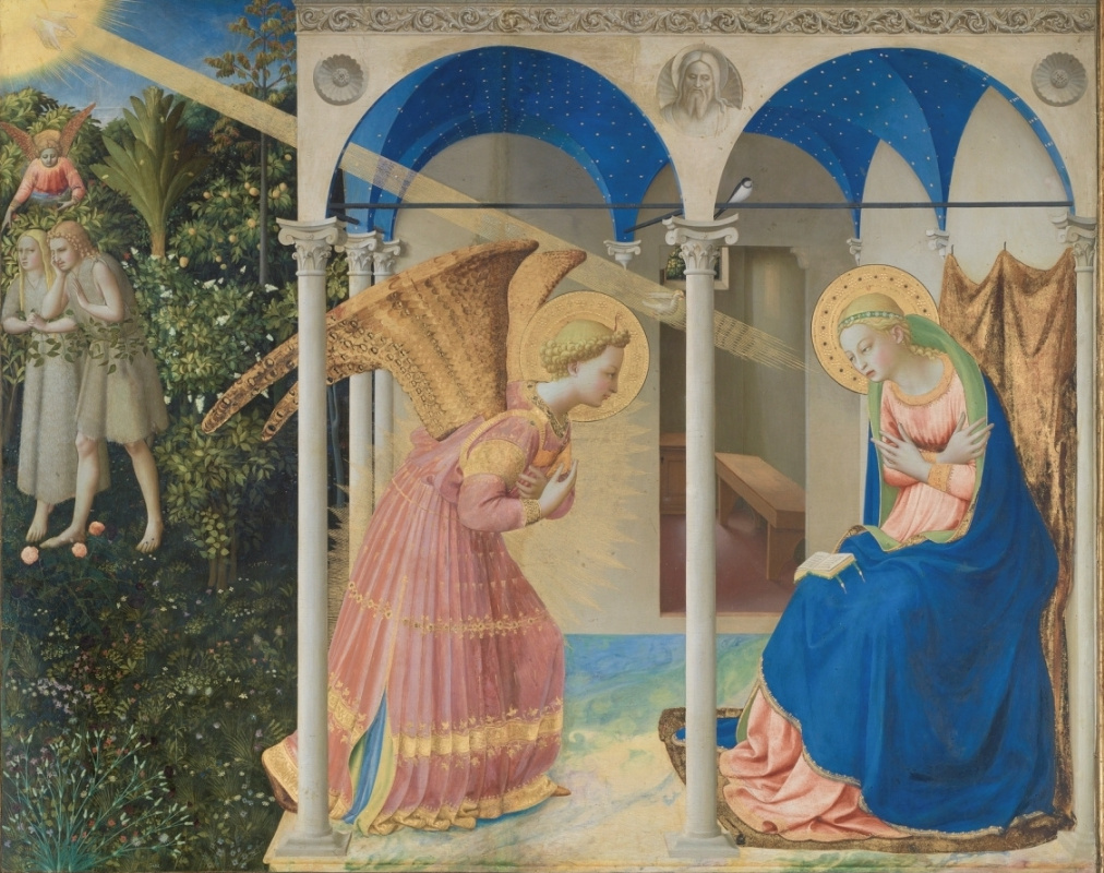 Fra Beato Angelico. Altar of the Annunciation of Mary. Fragment