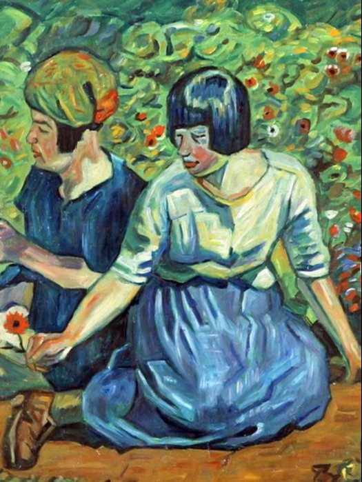 Nikolai Alexandrovich Tarkhov 1871-1930. Women sitting in the garden