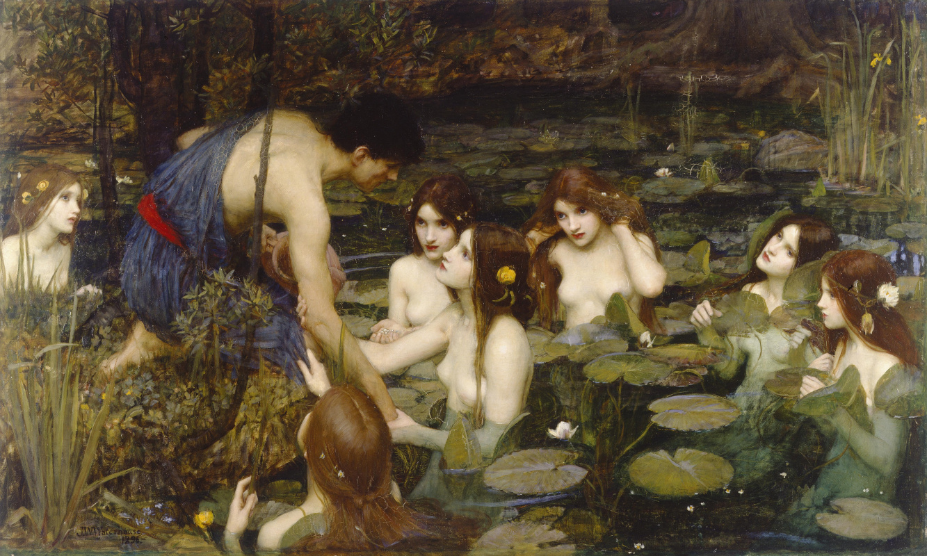 John William Waterhouse. Hylas and the nymphs