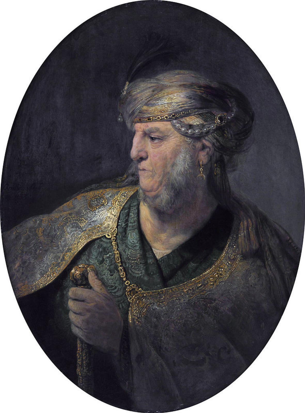 Рембрандт Харменс ван Рейн. Портрет мужчины в восточном одеянии