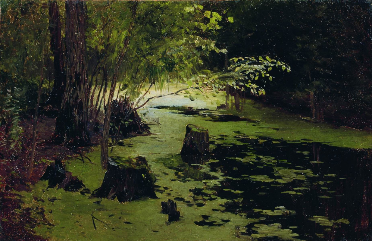 Isaac Levitan. River backwater (Pond)