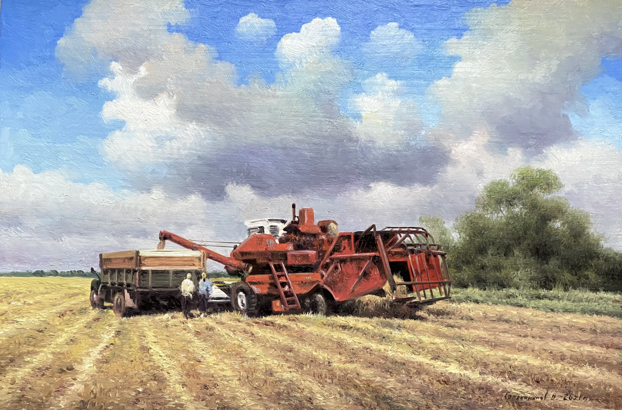 Vasily Ivanovich Gribennikov. Bread harvesting
