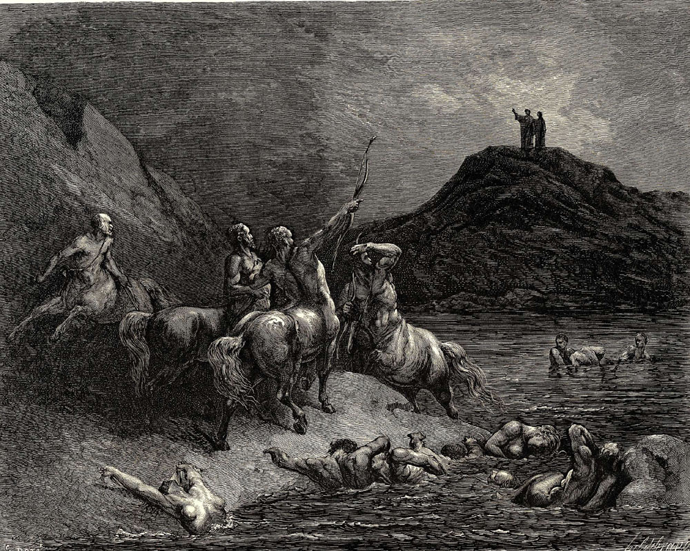 Гюстав Доре. «Данте и Вергилий в девятом круге ада». 1861