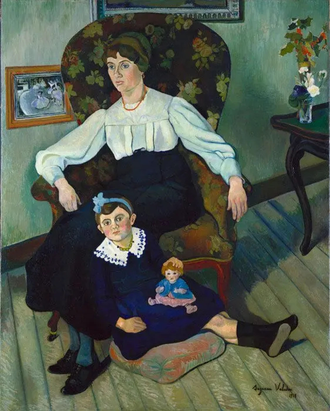 Сюзанна Валадон. Портрет Марии Кока и её дочь