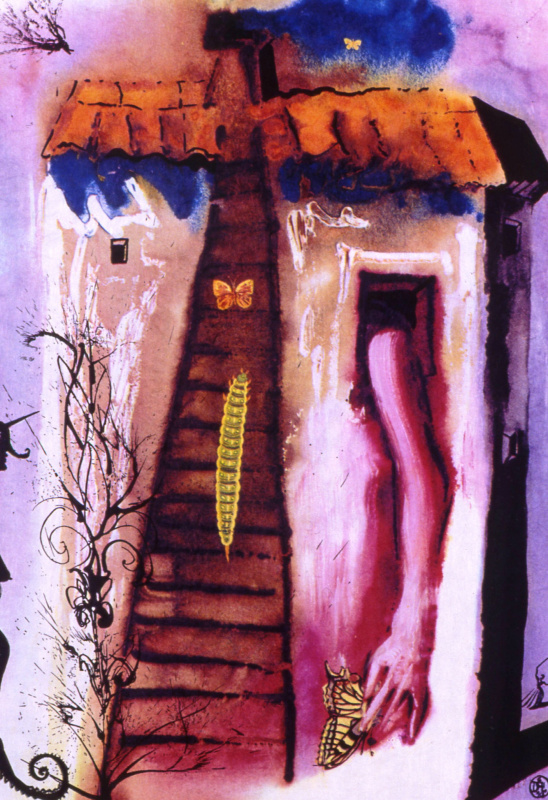 Сальвадор Дали. Иллюстрация к арт-книге "Алиса в стране чудес"