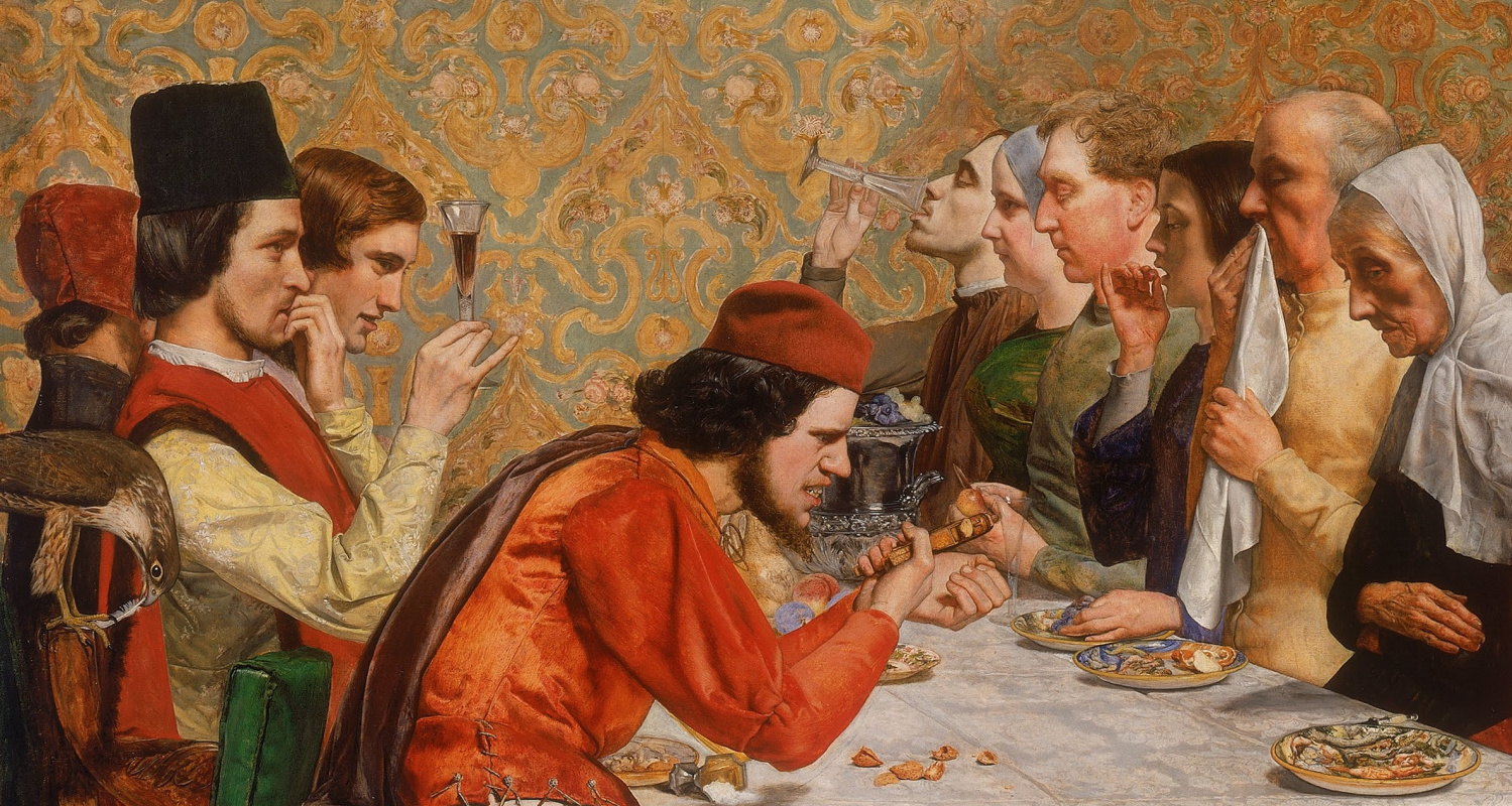 John Everett Millais. Lorenzo and Isabella. Fragment