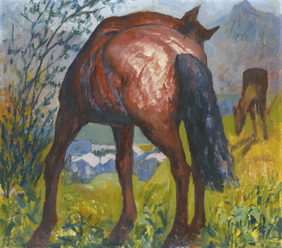 Giovanni Giacometti. Red horse