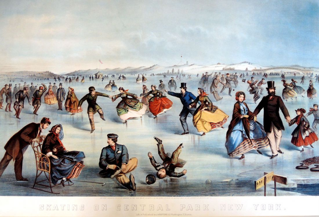 Winslow Homer. Skating in Central Park