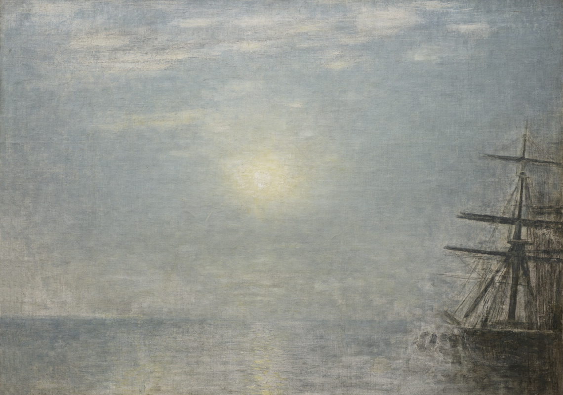 Vilhelm Hammershøi. Sun over the sea