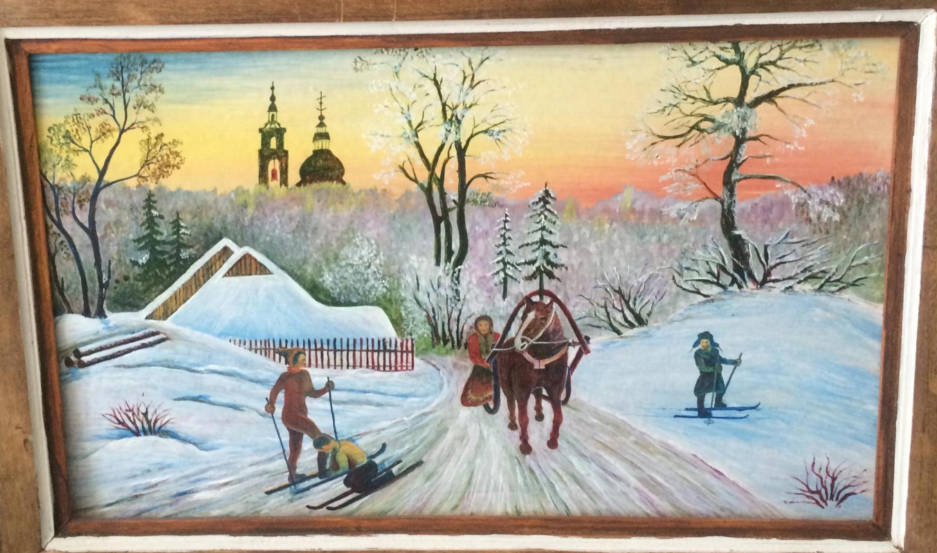 Unknown artist 1. Winter in the countryside