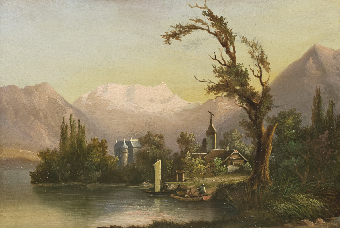 Ferdinand Hodler. Landscape with a Church