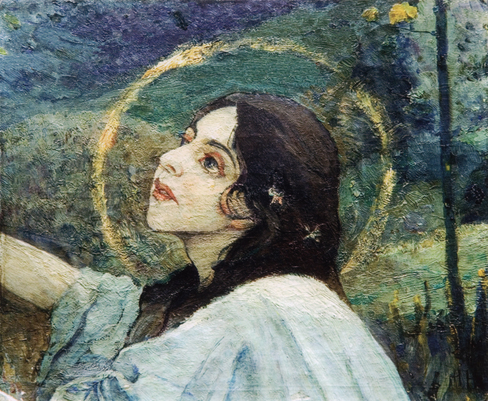 Mikhail Vasilyevich Nesterov. Head Barbara. Fragment of a picture "Miracle", destroyed by the author in 1931
