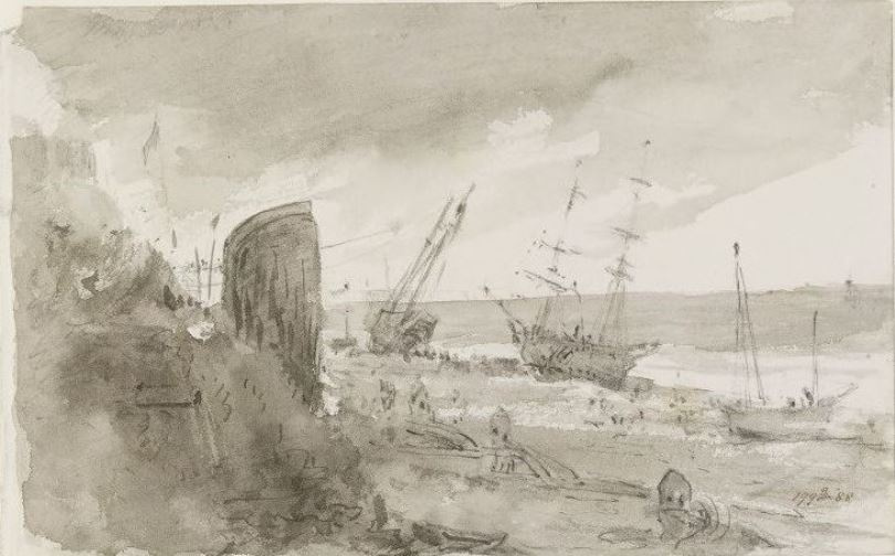 John Constable. Ships on the coast, Brighton