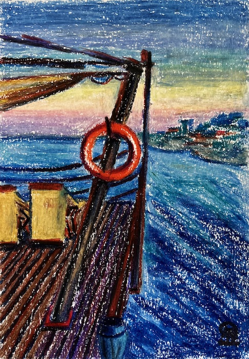 Larissa Lukaneva. Side. A lifeline. Sketch.