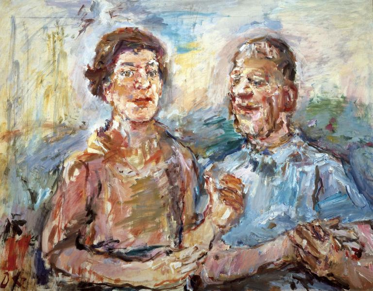 Oskar Kokoschka. Double portrait: Olda and Oscar Kokoshka